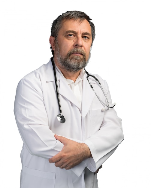 Portrait d'un médecin avec stéthoscope