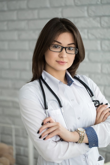 Portrait d'un médecin avec stéthoscope