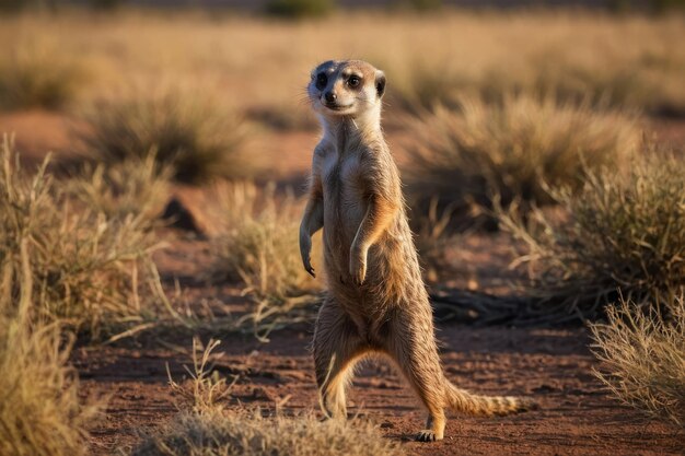 Portrait de Meerkat avec un regard aigu