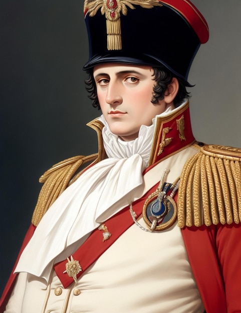 Portrait de Napoléon Bonaparte l'empereur qui a conduit la France à une nouvelle ère et a secoué toute l'Europe