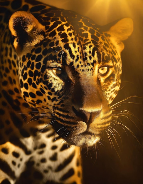 Le portrait d'Ona Brava 85 mm Fundo Dourado Animal