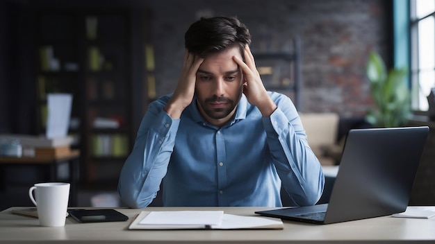 Portrait d'un ouvrier fatigué