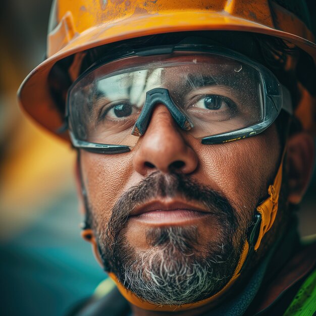 Portrait d'un ouvrier d'usine