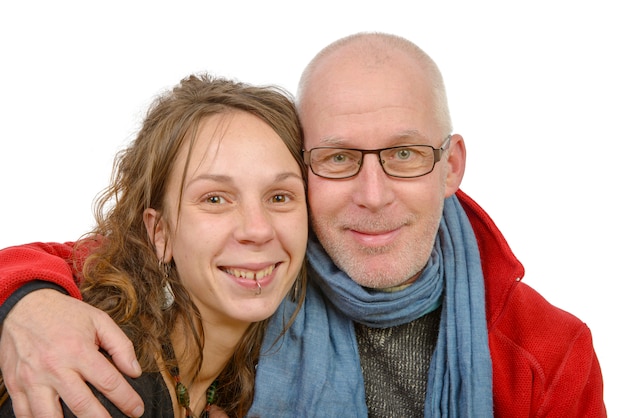 Portrait d'un père et d'une fille