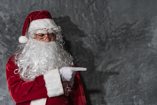 Portrait Père NoëlJoyeux NoëlBonheur aux enfantsBienvenue en hiverBonne année