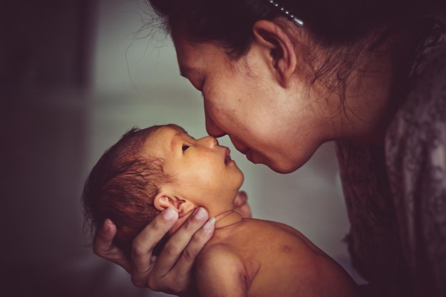 Portrait d'un père avec sa fille