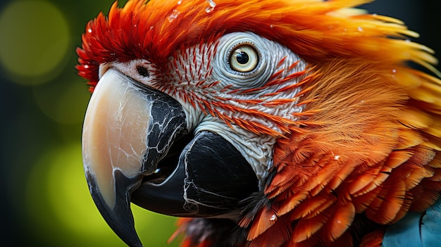 Photo portrait de perroquet à l'ara