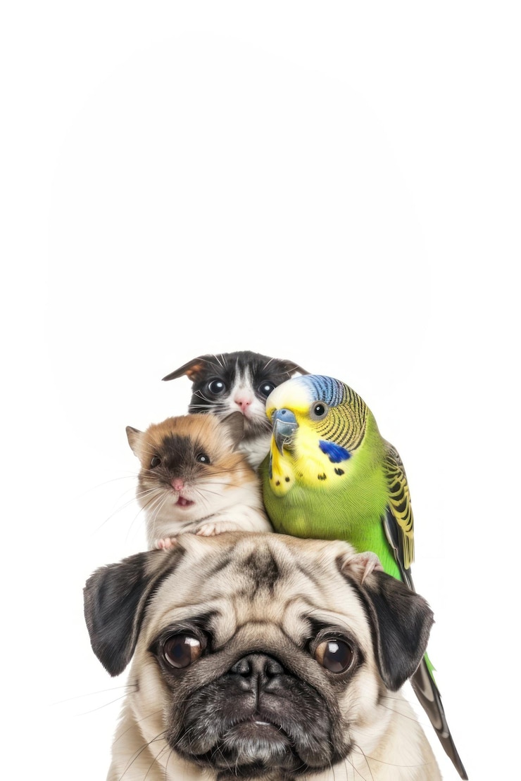 Photo portrait d'un perroquet de la région de pug