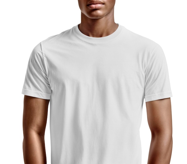 Portrait d'une personne en chemise blanche ordinaire