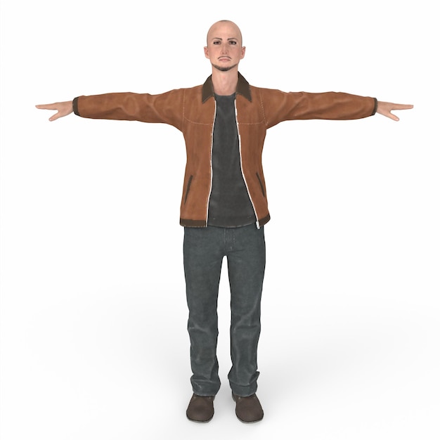 Portrait d'une personne Modélisation 3D
