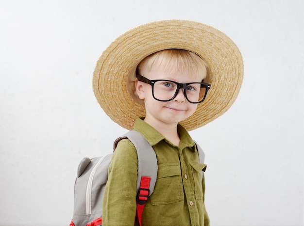 portrait d'un petit écolier