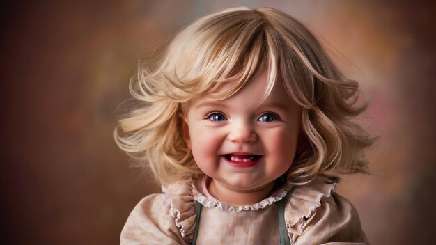 Portrait d'un petit garçon mignon et heureux