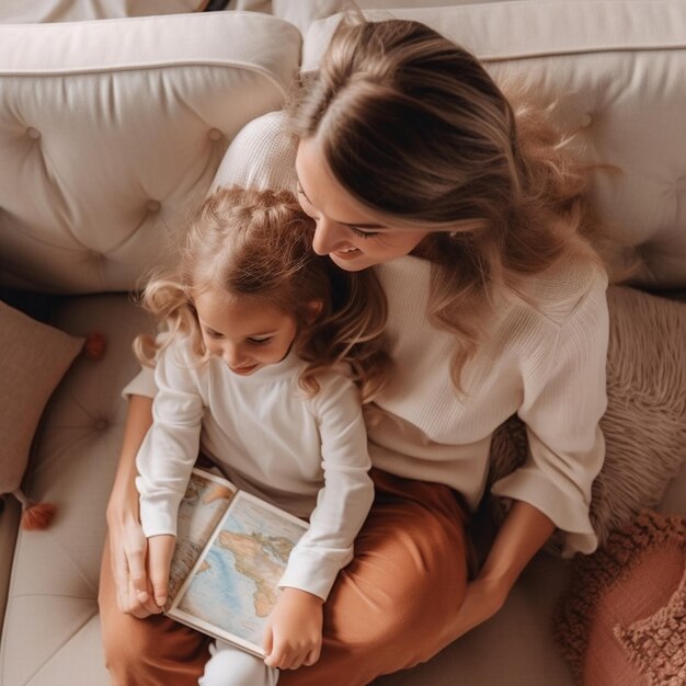 Portrait d'une petite fille mignonne souriante serrée dans les bras d'une jeune mère souriante excitée montrant de l'amour et de l'affection