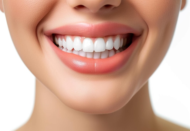 Portrait photo d'un dentiste avec un beau sourire blanc et des dents blanches