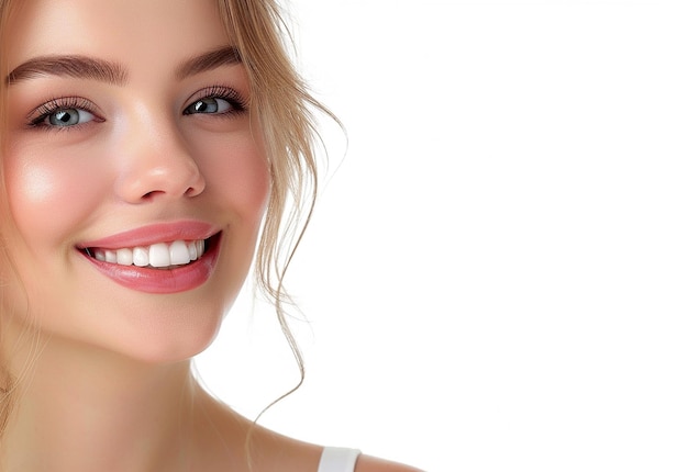 Portrait photo d'un dentiste avec un beau sourire blanc et des dents blanches