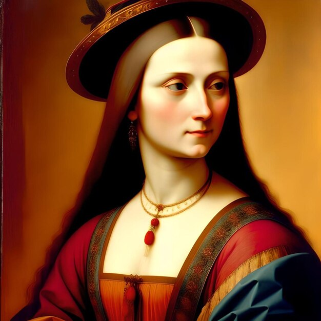 Le portrait psychédélique de Mona Lisa est une œuvre d'art de peinture numérique.