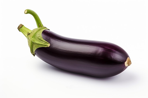 Un portrait réaliste de l'aubergine