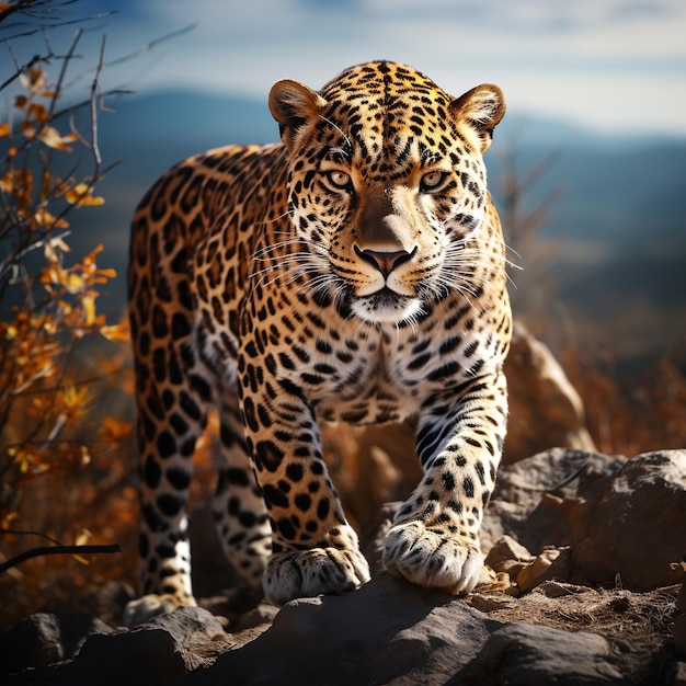 Un portrait réaliste de Jaguar avec des détails exquis