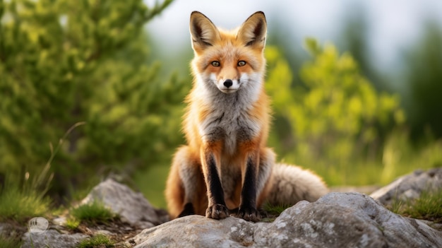 Portrait de renard rouge