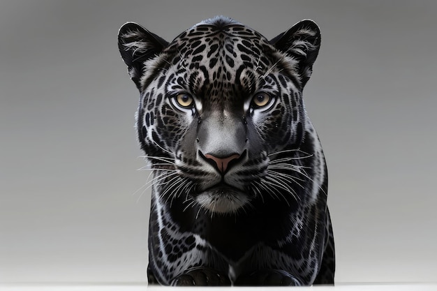 portrait de tigre noir