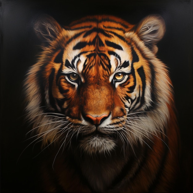 Un portrait d'un tigre