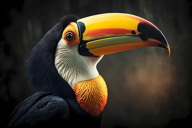 Portrait de Toucan Conception générative