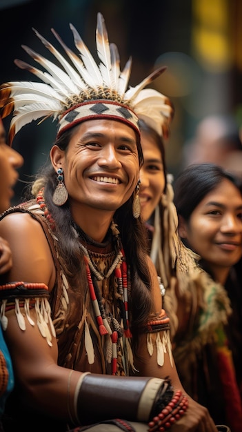 Le portrait de la tribu et des cultures autochtones traditionnelles paradexA