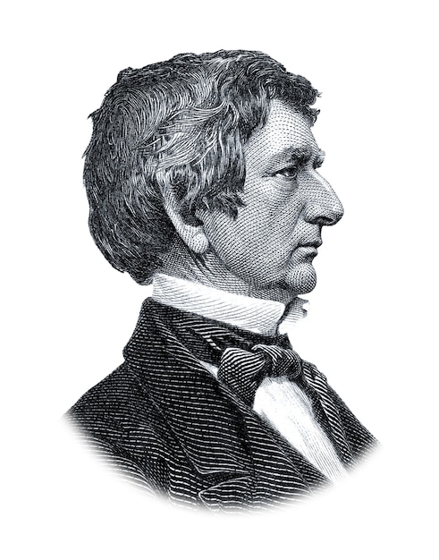 Portrait de William Henry Seward isolé sur fond blanc