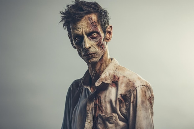 Le portrait d'un zombie.