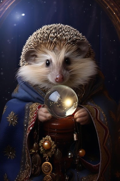 Portraits d'animaux créatifs et élégants mettant en vedette des costumes et des costumes royaux pour un luxe mignon et fantaisie