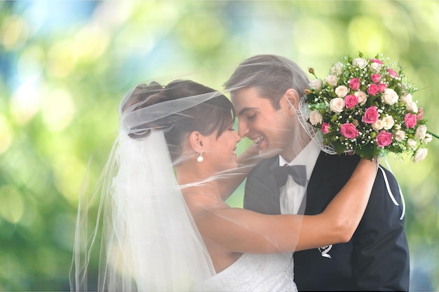 Portraits de mariage sur l'eau