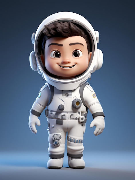 Portraits de personnages 3D de l'astronaute