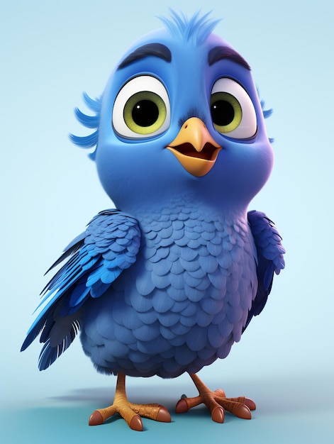 portraits de personnages pixar 3d d'animaux oiseaux