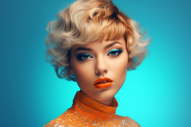 Photo portraits de personnes dans le style du pop art