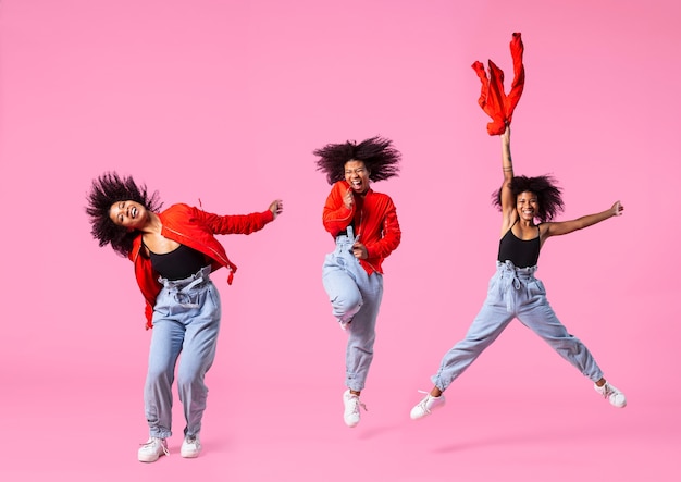 Photo des poses d'un collage de danseurs