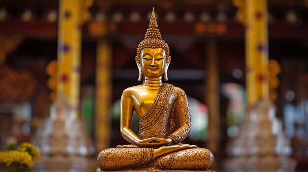 La position thaïlandaise en tant que Bouddha générée par l'IA