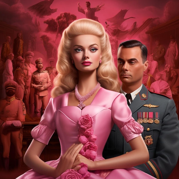 Poste rose pour le film de Barbie et Oppenheimer ensemble