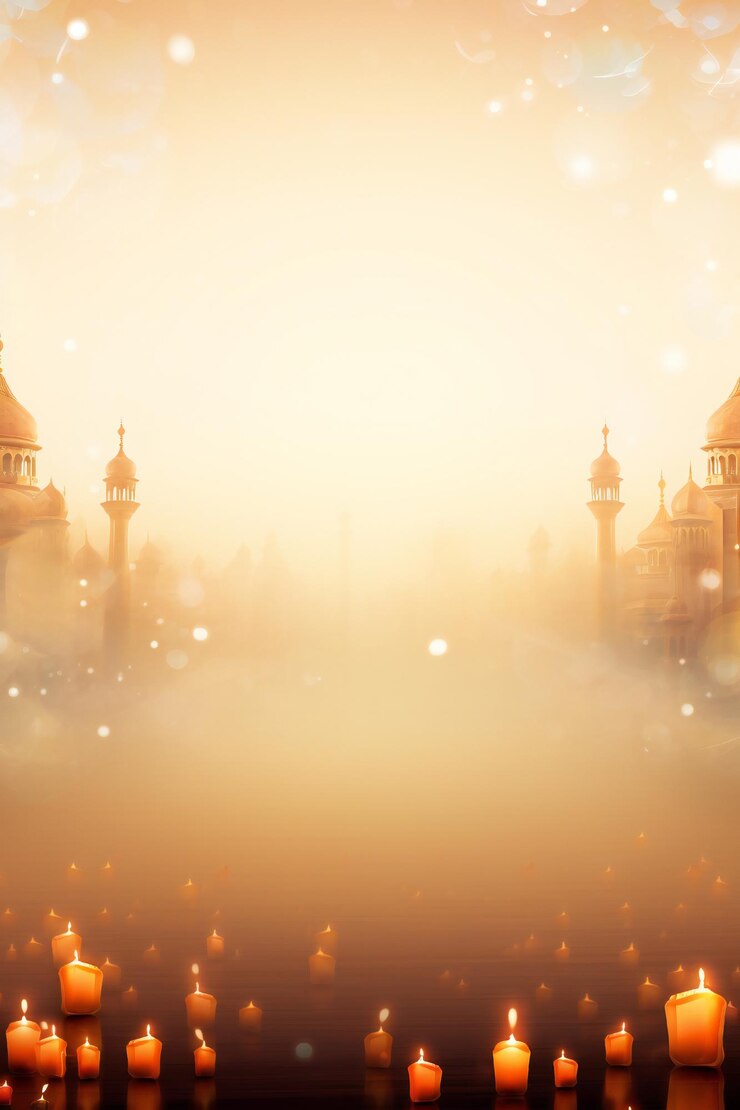 Photo poster du festival de diwali à brouillard doux magique à l'arrière-plan avec un espace de copie vide