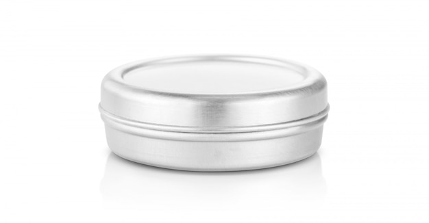 Pot à baume en aluminium pour produit cosmétique