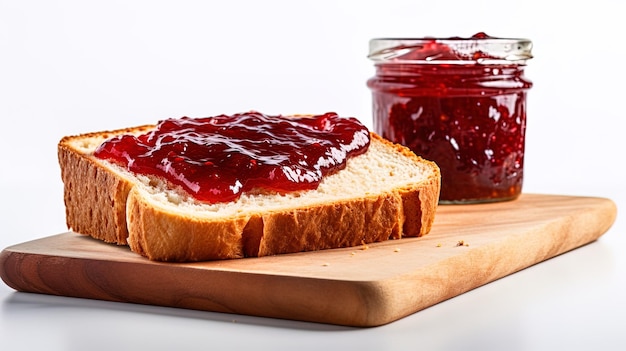 Photo un pot de confiture est assis à côté d'un pot de confection