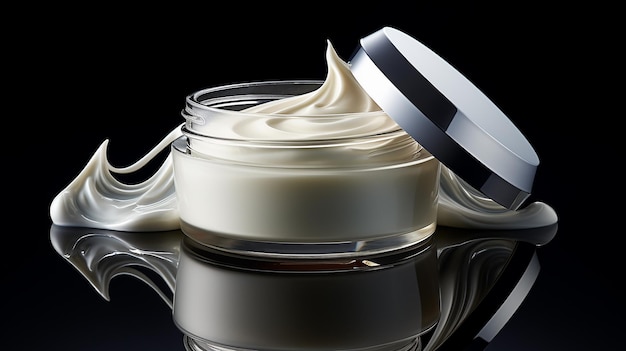 pot de crème de cosmétiques isolé rendu 3D