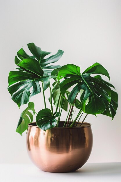 Photo pot de plante d'intérieur isolé sur fond blanc