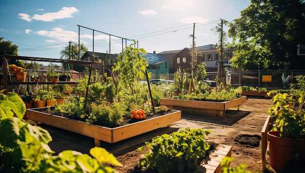 Potager au soleil