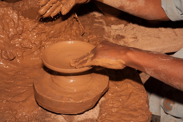 Photo poterie pour la fabrication de pots