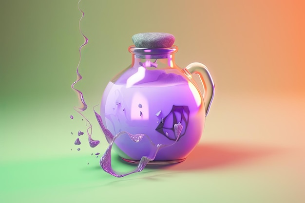 Photo potion 3d thème halloween generative ai