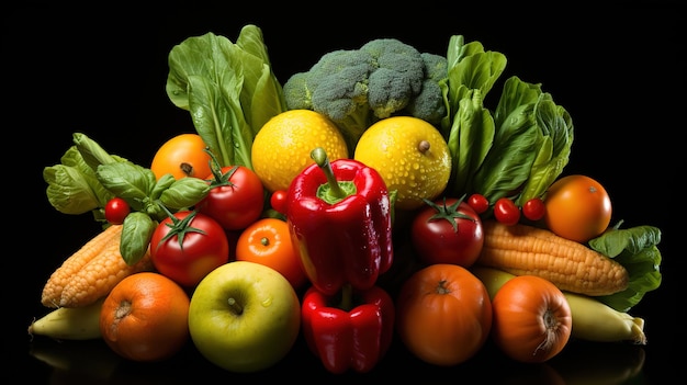 Le pouce en l'air pour les fruits et légumes