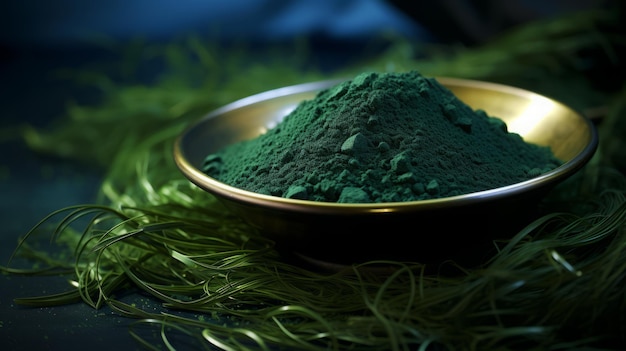 Poudre d'algues de la spiruline