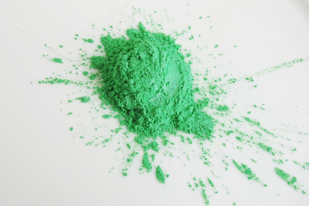 Poudre de pigment de mica vert pour les cosmétiques