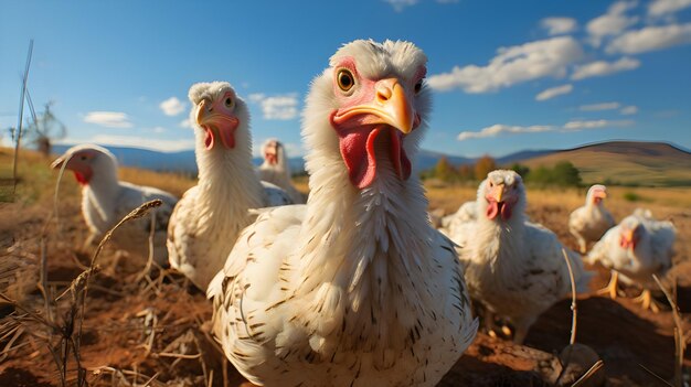 Poules et poulets IA générative