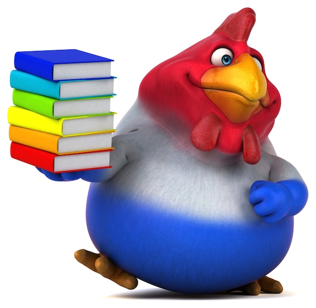 Poulet amusant - Illustration 3D